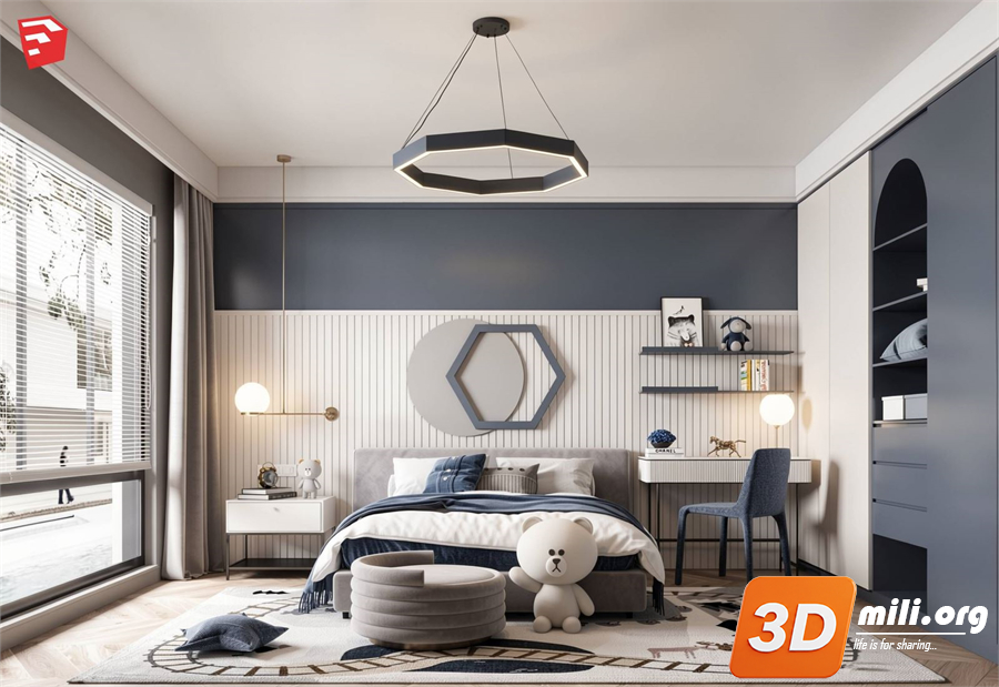 Children Room Scenes Skp FIles 